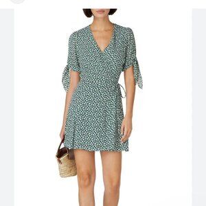 Reformation Sammy Green Floral Mini Dress - Size XS 🌿✨